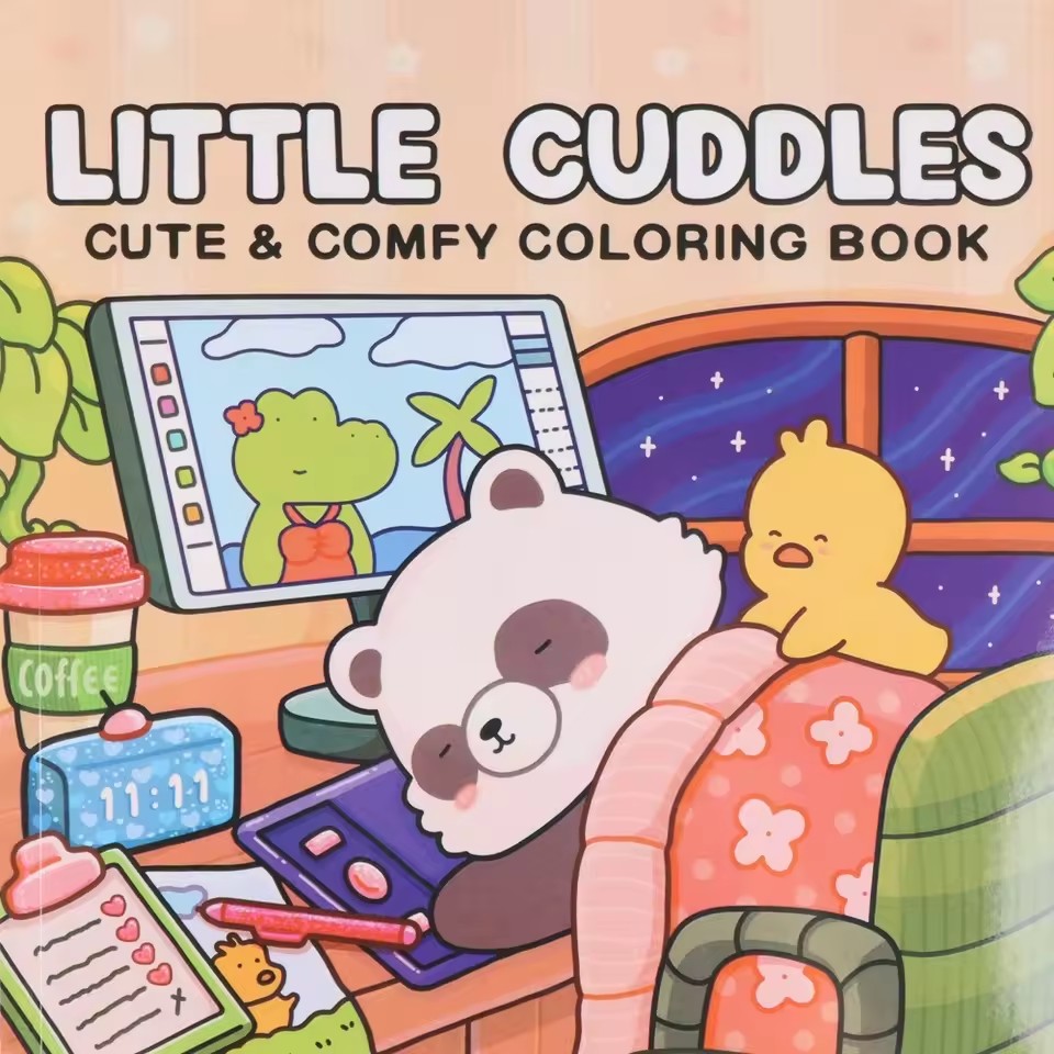 Little Cuddles Cute & Comfy Co - đánh giá và giá Adult Coloring Book Stress Relief