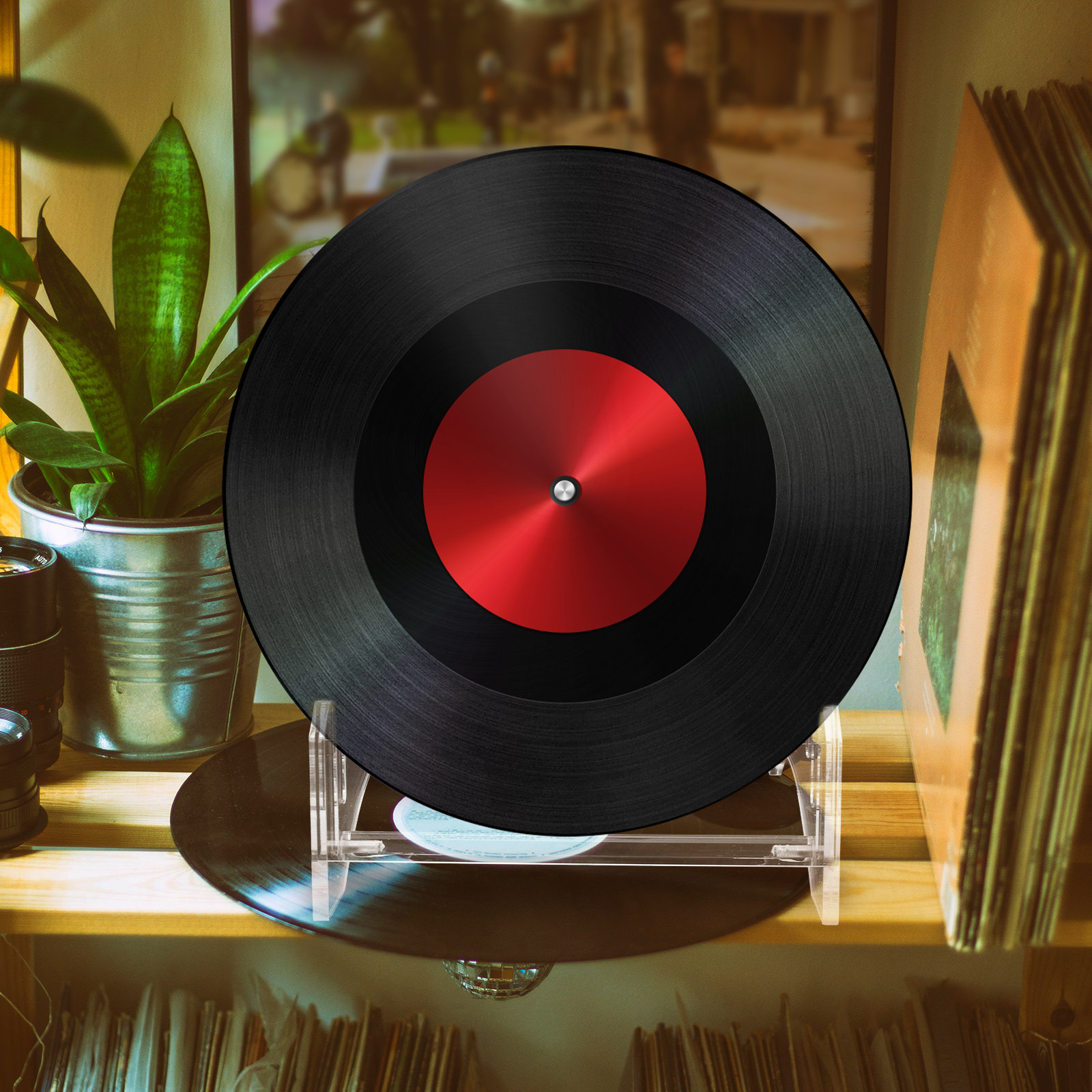 Tiered Acrylic Record Display  - đánh giá và giá Magazines