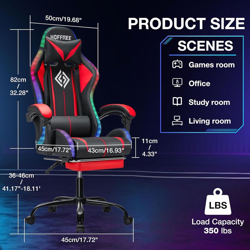 RGB Gaming Chair with Bluetoot - đánh giá và giá Music