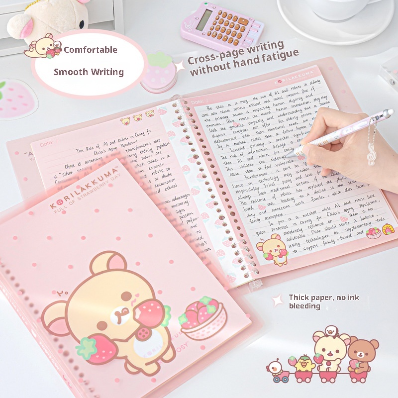 Rosyposy Korilakkuma Strawberr - đánh giá và giá Blank Sheet Music Notebook