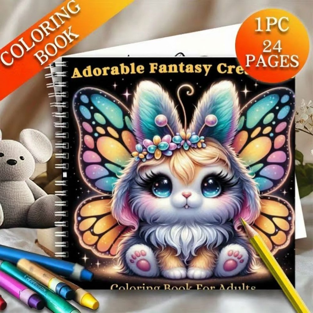 Adorable Fantasy Creatures Col - đánh giá và giá Adult Coloring Book Stress Relief