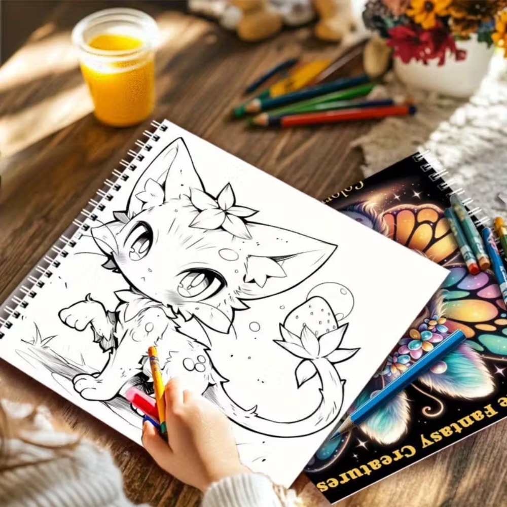 Adorable Fantasy Creatures Col - đánh giá và giá Adult Coloring Book Stress Relief