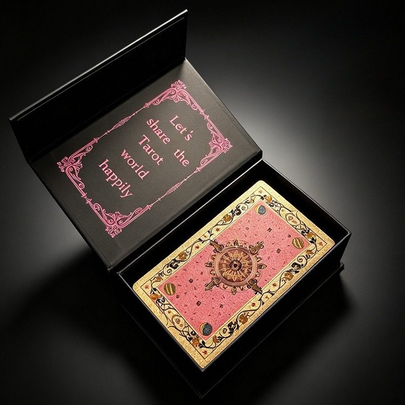 Pink & Rose Gold Classic Tarot - đánh giá và giá Tarot Deck With Guidebook